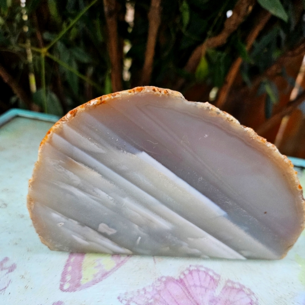 Vintage Gray, Taupe, & Cream Agate Geod From Native American Shop/New Mexico